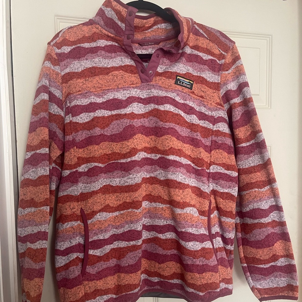 LL Bean Pink Pullover
